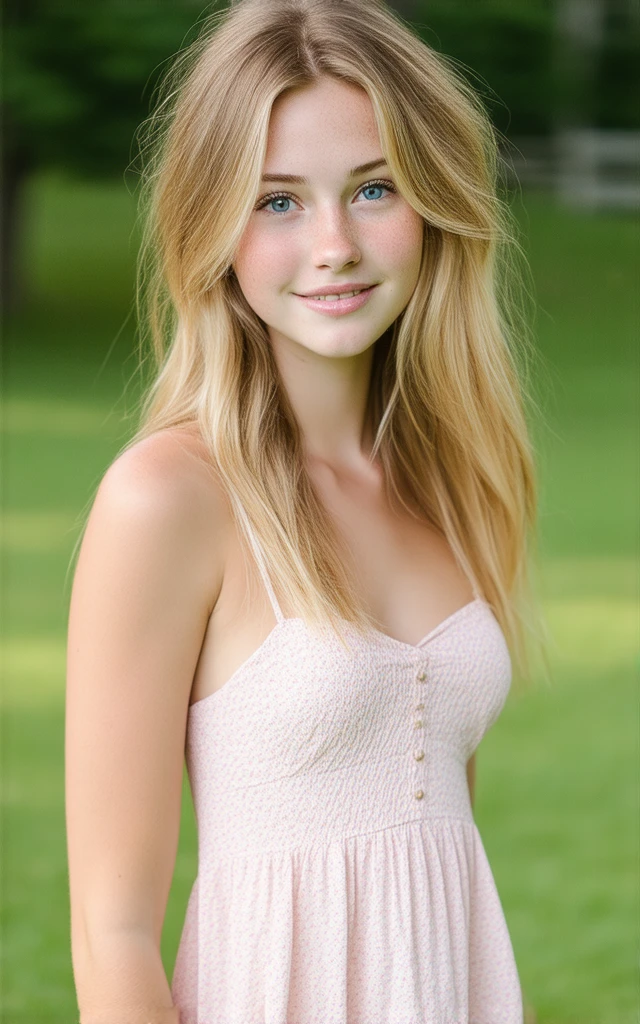 australian girl sitting on a bench in a park, {{{wide angle shot:1.2}}}, {{{full body shot:1.2}}}, {best quality}, {{masterpiece}}, {highres}, extremely detailed girl, {{youthful attractive features}}, {large breast:1.4}, {{australian facial features.4}}, {{{pale skin}}}, {{{detailed face}}}, {photo-realism}, {{perfect anatomy}}, sharp focus, {{{character{1 girl}}}}, solo, {{{pink vneck short sleeveless summer dress}}}, dark blue eyes, {{{{{sharp focus}}}}}, {long straight light brown hair}, {{{detailed cloth texture}}}, {{{detailed skin texture}}}, {{{smooth lighting}}}, {{{australian themed background}}}, light smile, australian setting