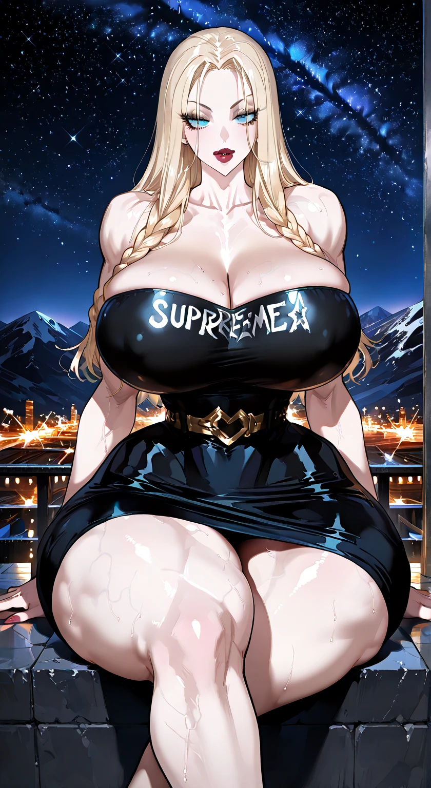 2heads, an overweight woman with 2 heads. She is in a romantic bedroom. Laying on bed, laying down on bed. She is wearing a t shirt, wearing panties. She has blonde hair in a ponytail. Big eyes. Deep cleavage. She looks young. Cute gorgeous face. She is blushing. She looks seductive and lustful. She has big fat perky lips. She is wearing lipstick. She is extremely fat. She has gigantic breasts. Her lips are big and seductive. She is winking. She is tall. Hard nipples. Spreading legs, masturbating.