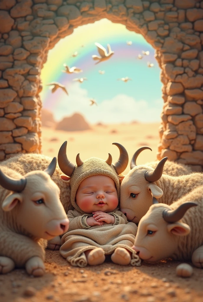 JESUS baby in manger