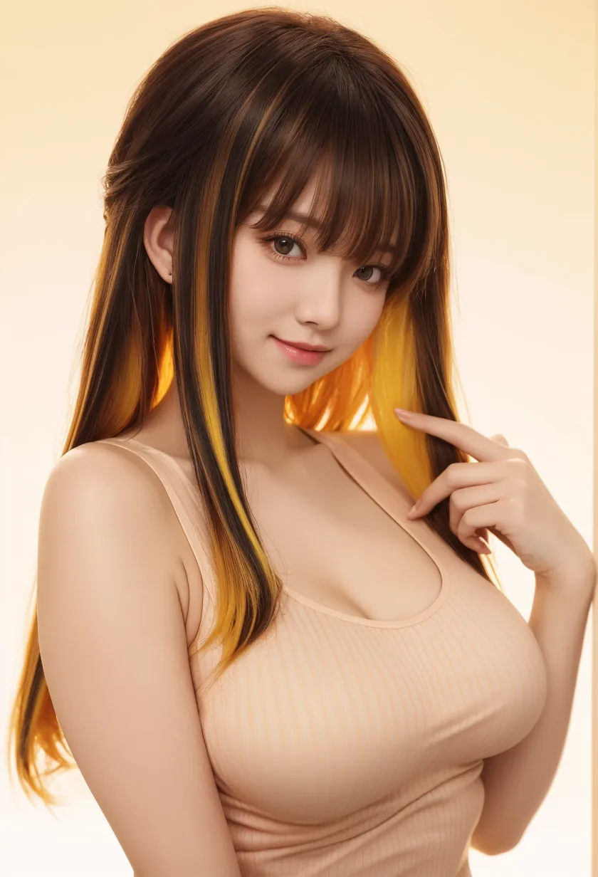 masutepiece, Best Quality, Illustration, Ultra-detailed, finely detail, hight resolution, 8K Wallpaper, Perfect dynamic composition, Beautiful detailed eyes, beautiful detailed hair, detailed hand and finger, perfect body