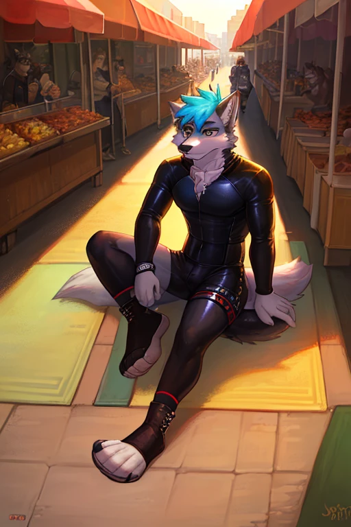 Highest quality, Highest quality, High quality illustrations, masterpiece, Ultra-high resolution, Detailed Background, Cafe, Absurd, Perfect Anatomy, performance, Good lighting, Shadows in the movies(kemono, Furry Personifi猫ion), Rubber suit, latex, Tuxedo