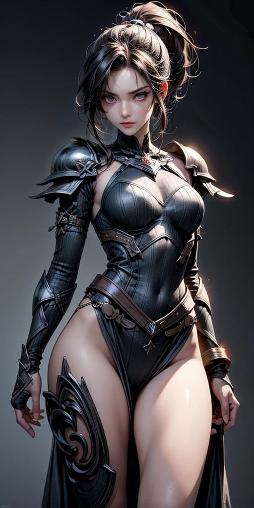 Corrupt Zombie Woman, Mummified Armor , whole body, Thick thighs, Perfect feet and hands by a dark candlelit graveyard, Your face is full of joy and fear, Blood in the eyes and mouth, Sexy clothes, Realist (Highest quality) (4K) Dark cinematic setting
