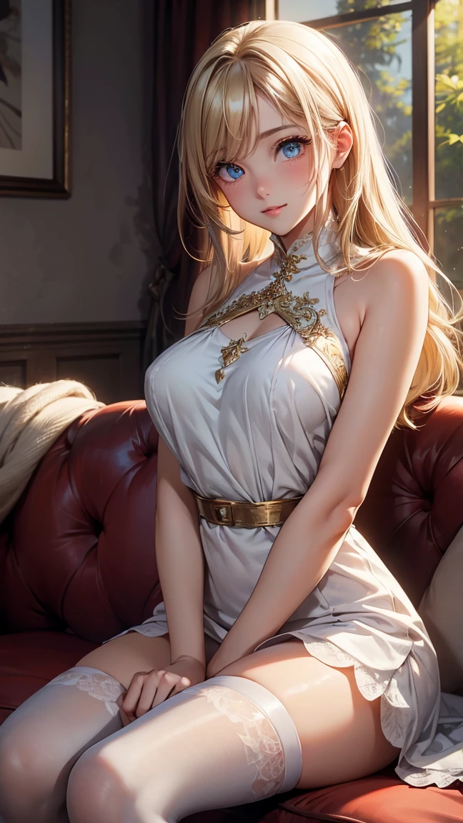 8k,Ultra-high resolution,((Best image quality)), ((masterpiece)), (Attention to detail:1.3), Jeanne D'Aak,Paladin,blue eyes,Red hair Perm Blue hair,Woman in black armor(精密な金色のPaladinの紋章の細工)、Cleavage,We paid special attention to the decoration of the chest armor...、Beautiful expression,charm,sexy,so beautiful(Like the real thing),Carry a big, long sword,smile,Luxury black pants,Blue and black shoulder pads,Blue-black armor,Blue-black leg armor,masterpiece,Photorealistic RAW photos of the highest quality。Bright colors,Rich colors, Backlight, Cinema Lighting, Film Grain, to be born, 50mm lens, Nikon D850,Realistic Skin,Fantasy art,Character Art,Ultra-high resolution,大きなsmile,