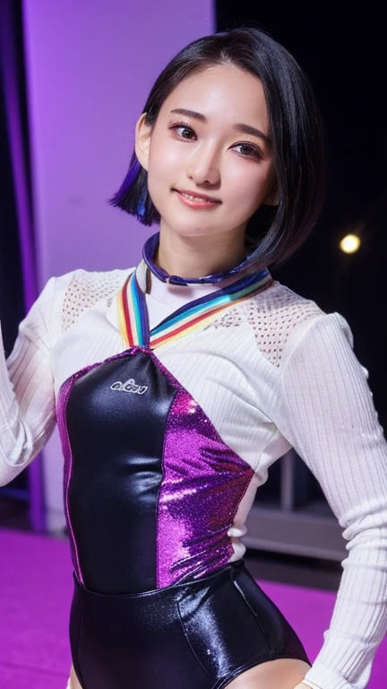 226 Short Hair, 20-year-old woman, A kind smile, (flashy short sleeve outfit)