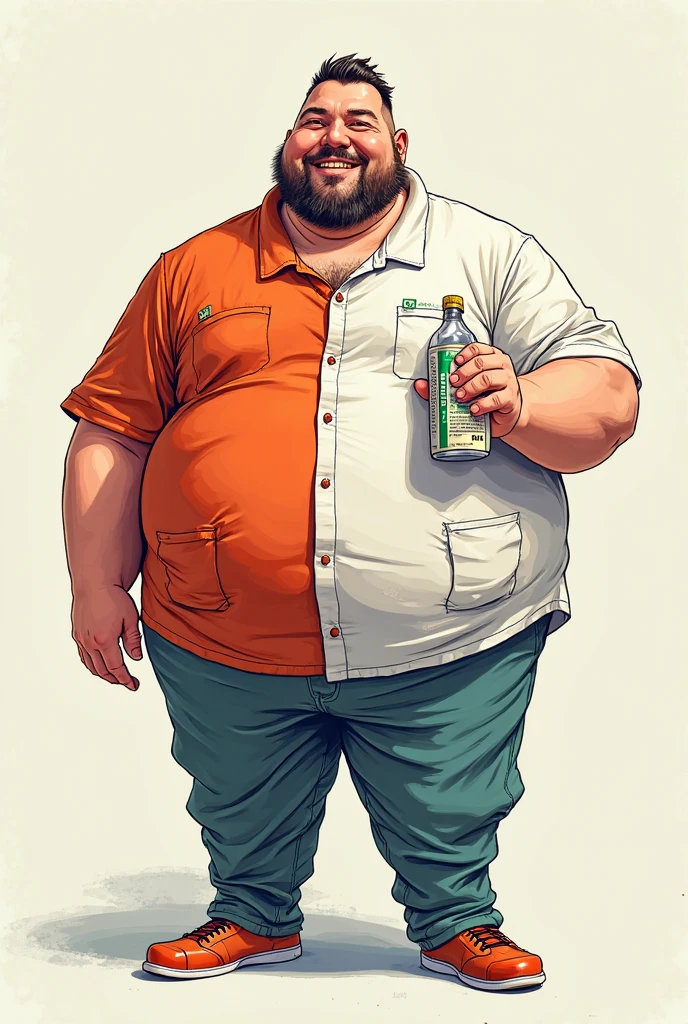 He is sitting with his legs open and resting one arm on the park bench., He is a chubby man, with extremely thick thighs, a large belly, fat, 50 years old, bearded, with a huge beard, wearing an open, unbuttoned plaid t-shirt, usando apenas sunga branca meias pretas, gold chain neck rings, watch on wrist, pulseiras no pulso, fotografia de Corpo completo imagem de corpo inteiro, low side angles. Detailed image dynamic image. He doesn't wear clothes.