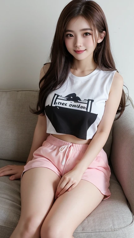 ((perfect fieldTshirt:1.65)))、(((sexy knee high:1.35)))、(((Sexy panties:1.35)))、(((Sexy breasts:1.35)))、(((sexy high heels:1.35)))、(Highest quality,8k quality,Masterpiece:1.3),(Ultra high resolution,realistic:1.4,RAW photos),(Very detailed,caustic soda,Detailed background),(Ultra-realistic image capture,Beautiful and detailed skin,perfect ???????),at sunset,(school classroom),18 years old,cute,single eyelid,Short Black Bob,shirtเบลเซอร์ของโรงเรียน,Look into the camera,laughter,shoot the chest up,Soft, natural light