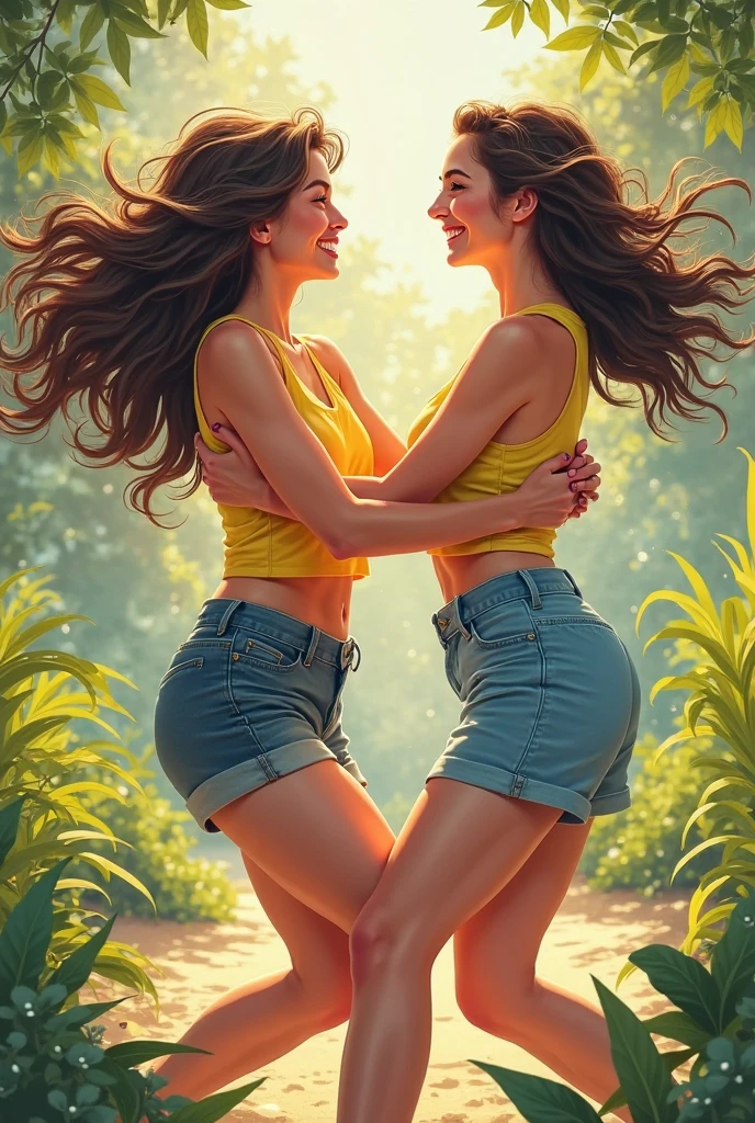 (masterpiece:1.5, best quality:1.5), (hyper realistic:1.5), (photo realistic:1.5), (real picture, intricate details), looking at viewer, (8k wallpaper:1.5) (from knee to head):1.15 ), (Facial Detail: 1.5), (Eye Detail: 1.5), (Sharp Photo), High Detail, Super Detail, Super High Resolution, (Strong Depth of Field: 1.5) Style- Cute and Playful Positioning- Open Scene Background-Blue Sky and White Clouds Main body - sexy freckly girl topless, bright eyes, rosy cheeks Costume - pink sweater, denim overall, nipples hard - wild flowers and tall grass in the background, with butterflies and birds flying around Effect - warm sun shining on the girl, casting a soft glow. The warm sun shine on her, and wild flowers swayed gently in the breeze, godrays, shabby deep south, cinematic twilight, sunlit