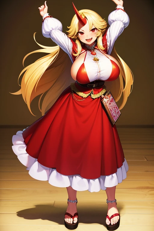 A woman with big ,(Gorgeous woman),Gorgeous red lace dance skirt,Long blond hair,Delicate accessories,Protruding lower chest,(transparent),(See-through clothes),(blush:1.2),Long legs,Prom,