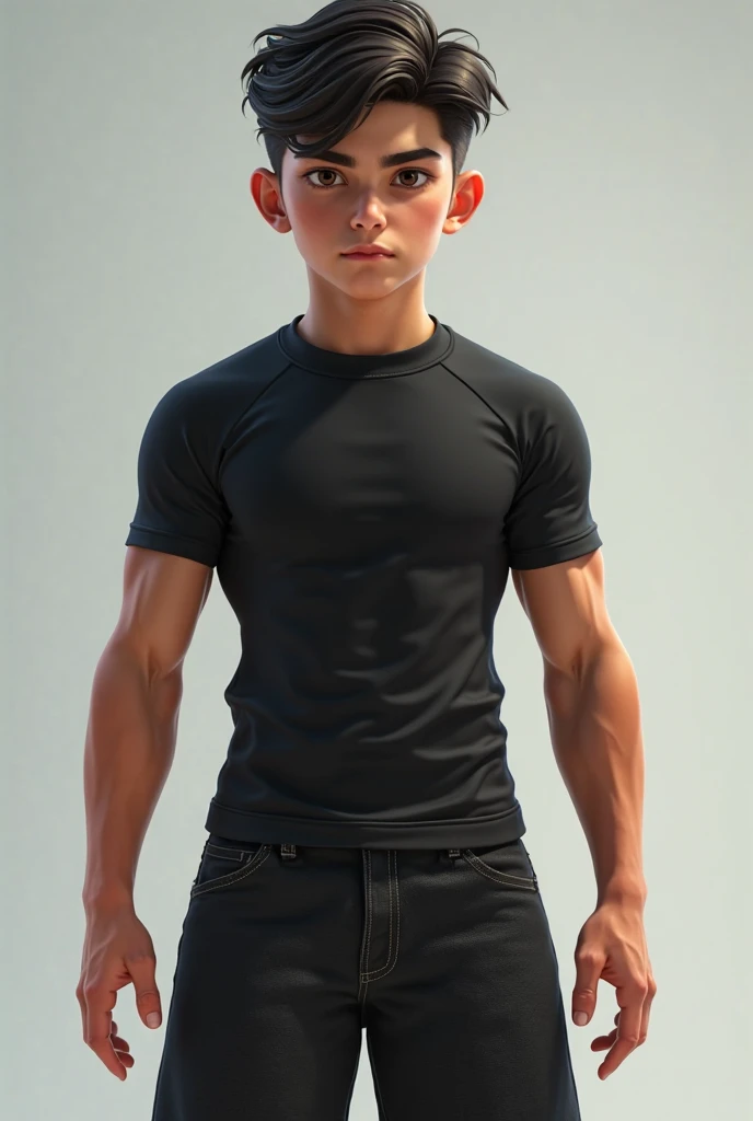 Teenage boy in boxer, realisitic