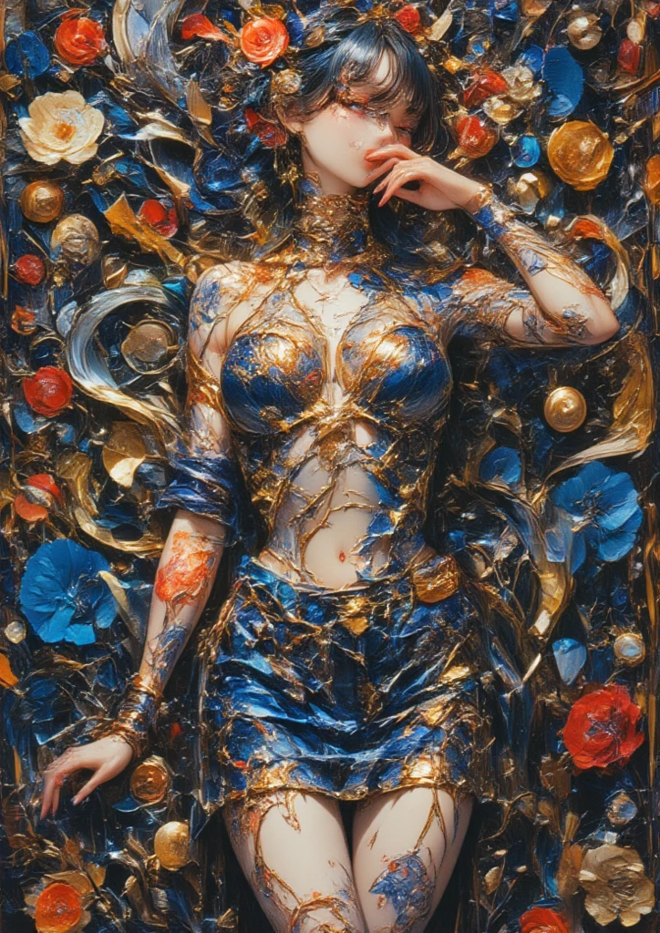 seduction, art inspired in Wadim Kashin, Intricate Details, Oil
