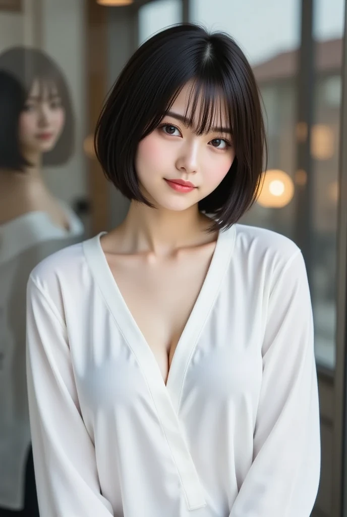 {{surrealistic}}Natural lighting、{Sexy Witch Cosplay}(Witch Halloween Costume)
(intricate-detail、Sharp Focus、proffesional、Photorealsitic、top-quality、Live Action、8K、
(({realisitic、Real Human})portlate、photorealisim、)、
(a beauty girl、Japanese high school girl、18year old、1 girl in、独奏、(Excellent style、(de pele branca、A slender 、udder of moderate size,:3.2、))、
ulzzang -6500-v1.1,
(hyperdetailed face、(very detailed lips、round and detailed eyes、二重まぶた、Moist eyes、Delicate eyebrows、))、
(hairstyle on、(bob cuts、A dark-haired、Smooth hair、shinny hair、bob、))、
(Female atmosphere、(unclear、Attractive woman、Healthy、charmed、glamor、Shyness、glad、kawaii、waking up、Good aroma、))、
(garments、lo fashion、((dressing gown、Cute clothes、unclear、kawaii、stylish、))(become、silk、Healthy、ren、))、
(a room、(Bedroom of a woman living alone、real life、Stylish room、morning、Morning sun shining、On the bed in the morning sun、))、
(Room interior、(white sheets、Mint green curtains、Fashionable accessories、Pink Items、))、
Background blur、
(the pose、(Sleeping in bed、(laying on back、glamor、seductiv、provocation、relax、thighs thighs thighs thighs、))、
Nikon Z 85mm、(Raw foto:1.2)、