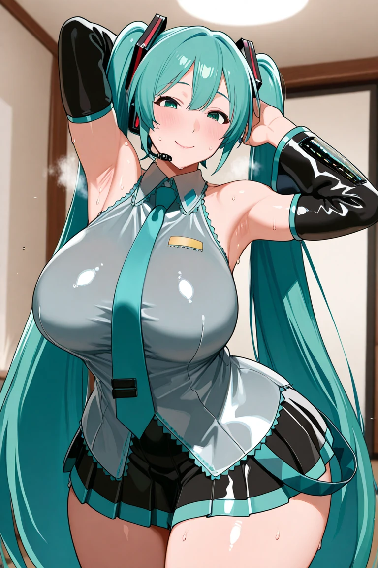 (masterpiece),(Highest quality),(Super detailed),(Best illustrations),(Best Shadow),(Absurd),(Detailed Background),(so beautiful), 16K, 4K, (so beautiful)Hatsune Miku, One person, alone, ((Playboy Bunny, Fishnet tights:1.2,  ハイレグ leotard, :1.1, leotard)), (Light blue hair, Twin tails, hair ornament, Asymmetrical bangs, ), Big Breasts, , , , BREAK, , , , , (Oculogyric crisis), , Perfect figure, heart-shaped pupils:1.4, BDSM, , paw pose, Arched back, tongue out, , , orgasm, afterglow, erotic smile, , , Squat, Put your chest close, Sexy posture, , (Breast fetish), , , water eyes, tears, brainwashing, Hypnosis, , , saliva trail, , shiny skin, , , , ahegao, BREAK, , Dramatic lighting, Psychedelic Background, pink light, , night, , , Torrent of Light, mysterious, spoken heart, sexual gesture, oral invitation:1.4