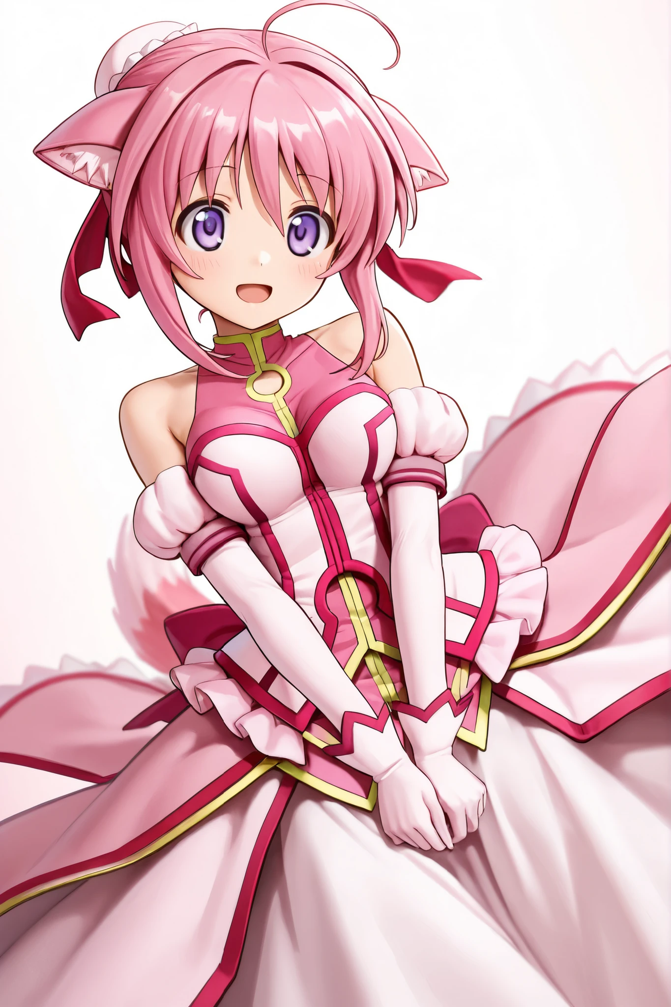 pretty cure, Cure Melody,pink hair ribbon:1.2, NSFW, hair band, pink shoes, wrist cuffs, twin tail, best quality, looking at viewer, alone, spread one's armpits, arms behind head,armpit exposure , laugh, looking at viewer, portrait, tight latex miniskirt, (((Lift up your skirt and show your pussy))), (((spread legs))), ((whole body)), Pussy exposure, Nipples exposed, Breast exposure, Huge milk, erect nipples,