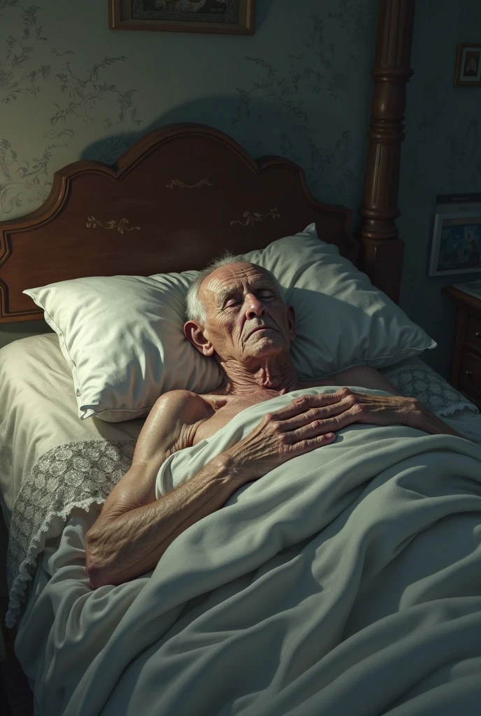 The vicissitudes of the old man lying in bed --auto --s2