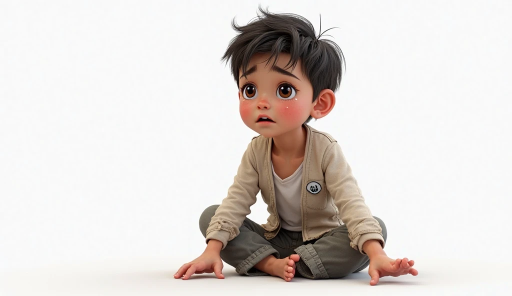 Draw the  boy in the picture as a cartoon