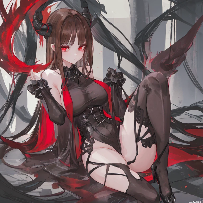 20:55:02 Top quality、Full limbs、complete fingers、1girl in、((one beautiful women、独奏))、Beautiful Large Breasts、Medium Hair、straight haired、Brown hair、bunnygirl、((Torn and tattered black bunny girl leotard:1.3))、(brown hair pantyhose)、Black bow tie、black bunny girl headband、((NSFW:1.5))、(((Woman surrounded by countless red tentacles)))、(((Tentacles wrapped around a woman's limbs、woman is restrained by tentacles)))、(((A woman is suspended in the air by tentacles、A woman whose crotch is forced open by tentacles)))、(((tentacles tearing the leotard)))、(((The crotch part of the leotard is moved and the tentacle is inserted into the woman's pussy.:1.5)))、(((Tentacles invade her pussy and pour out a lot of semen)))、Woman with a distressed face、((The climax is too strong and the woman is panting))、((Woman crying with mouth open))、Wet texture、aphrodisiac