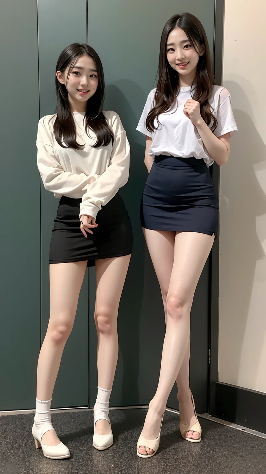 is standing、Standing Pose、((top-quality、8K resolution、Master masterpiece))、A MILF、BBW、(((Skirt lift)))、White sports panties、You can see the white sports panties written in detail、