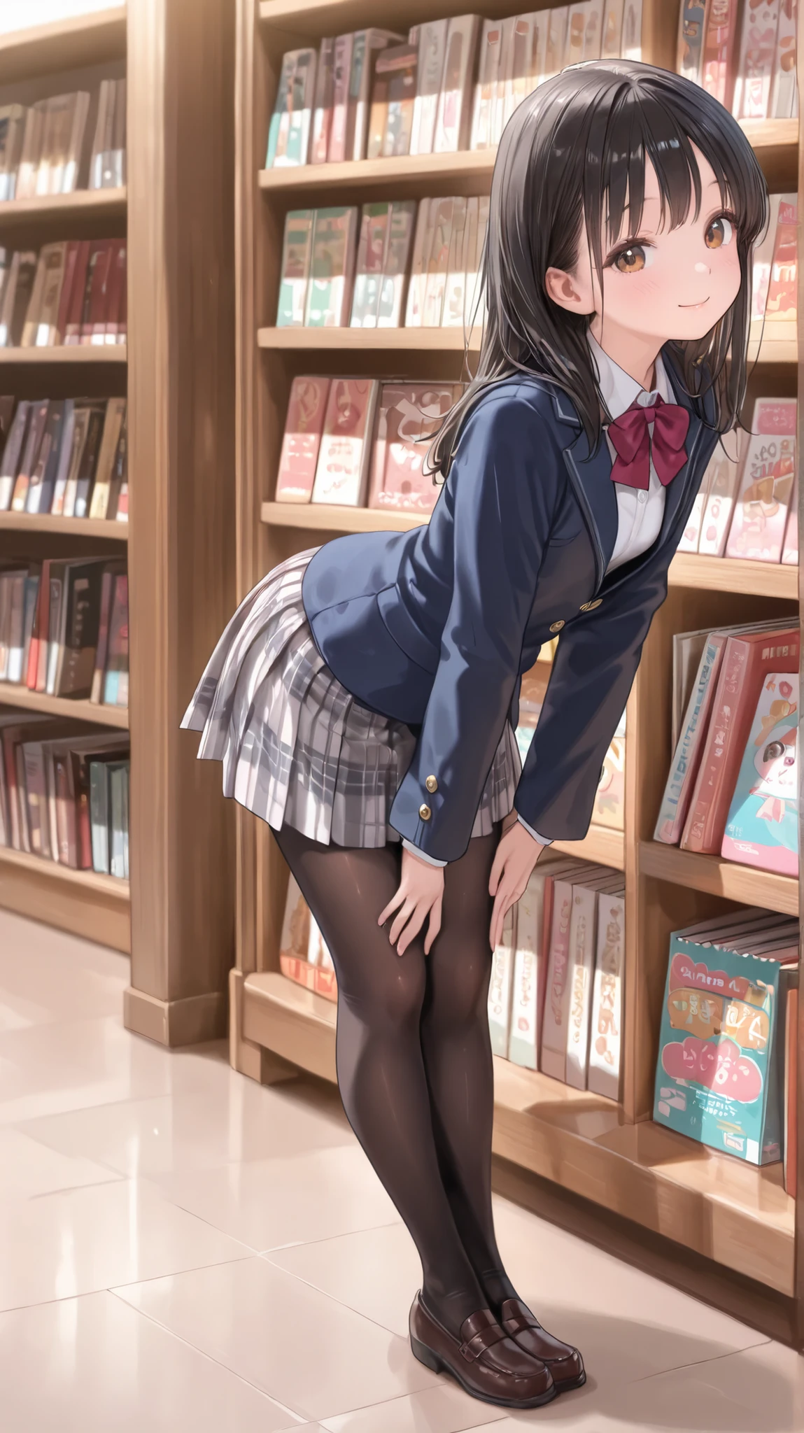 anime milf teacher, in school, after hours, bikini, upskirt view, butt cheeks --auto --s2