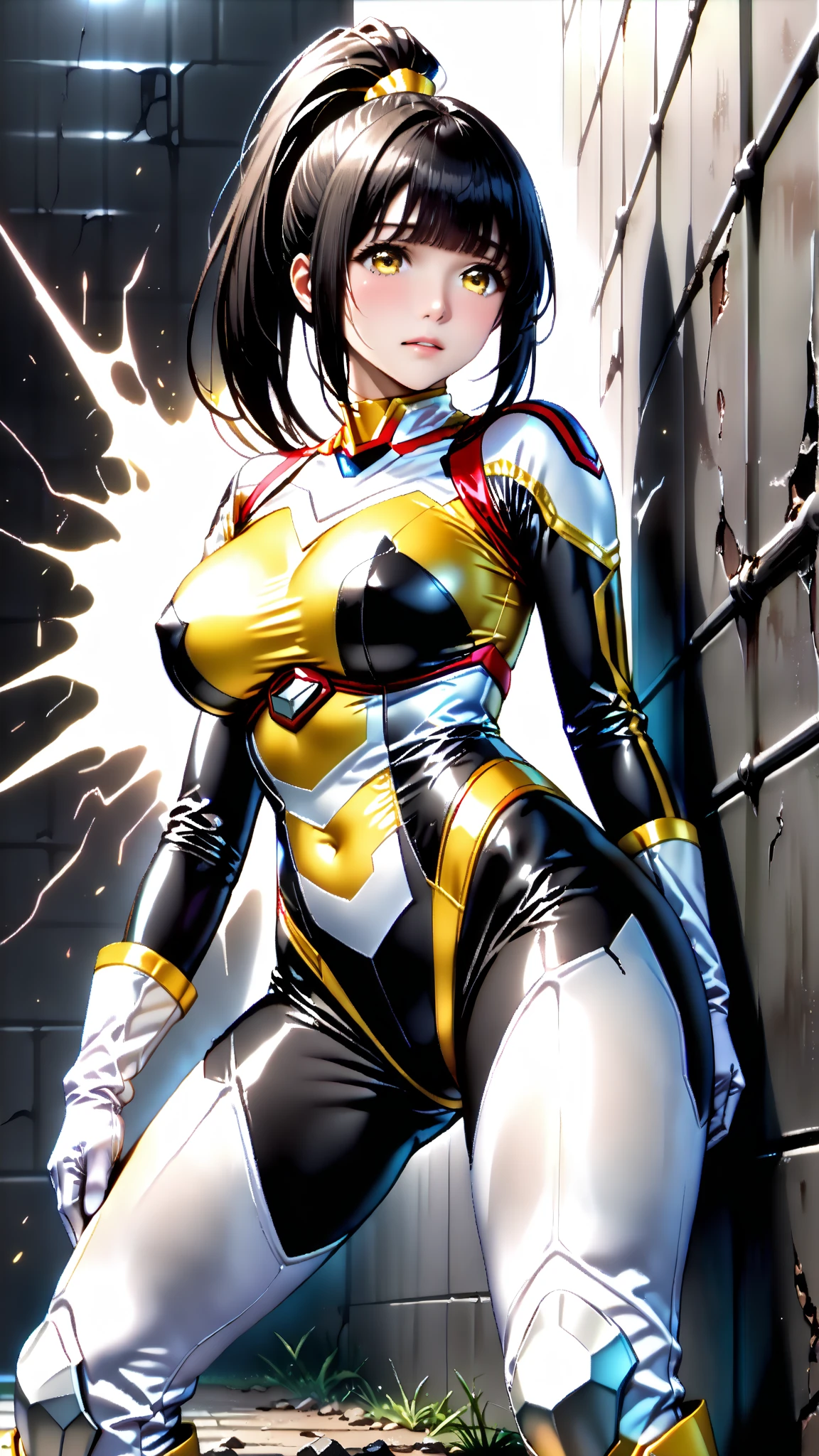 1girl, 独奏, , White sneakers,nakeness, tmasterpiece, Best quality at best, realisticlying, ultra - detailed, (shiny skins, perspired:1.4), absurderes, looking at viewert, with short black hair, with brown eye,slenderness,Dynamic light and shadow,A high resolution,Sharp focus,depth of fields,The eyes are delicate,Sharp pupils,pupil realistic,(smallunderboob:1.6),(Thigh thick:1.0),exteriors,Skysky