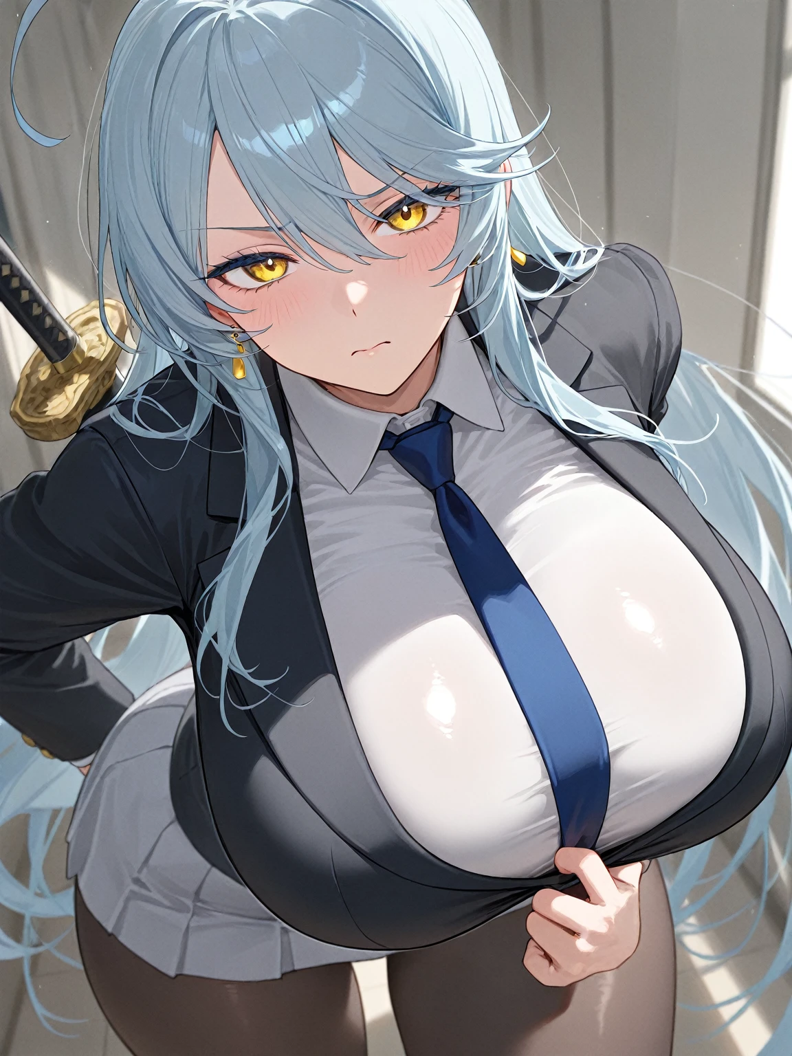 Best quality, 8K, masterpiece: 1.3. Sharp: 1.2. Perfect figure beautiful woman: 1.4. Slim abs: 1.2. Layered Hair Style, huge tits: 1.3, cleavage: 1.2. A long shirt with transparent wet white buttons: 1.1. Sateen, the street: 1.2. Get wet: 1.5. Highly detailed facial and skin texture. A detailed eye. Double eyelids. Look sideways at the camera.

In a snowy town street, a girl with a mesmerizing presence stands confidently. She adorns a white knitted hat that perfectly complements her outfit. Her attire includes white