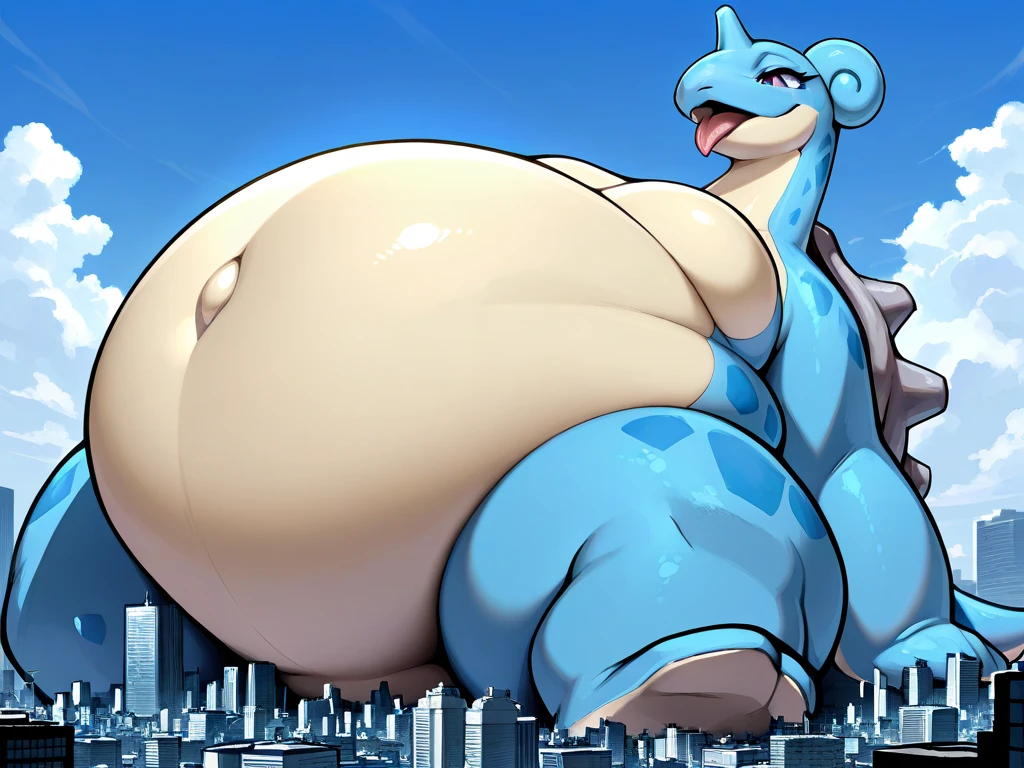 score_9, score_8_up, score_7_up, Pokémon, Pokémon Inteleon, ((huge breasts: 1.5)), big butt, Cartoon, Cartoon Effects, Inteleon, blue skin, Inteleon giantess with a huge butt sitting crushing small city buildings under she, too cute, extremely pretty, glasses, nerdy, silly, shy!!, shy!!, blushing!!, smiling at viewer, tight pants, tight white t-shirt, red shoes, huge legs thick thighs, sitting in a small town crushing a small city under her ass, happy excited giantess, ((heavy bottom, massive thighs, extremely big butt, gigantic oversized butt, gigantic!! breasts, oversized!! huge!! breasts))