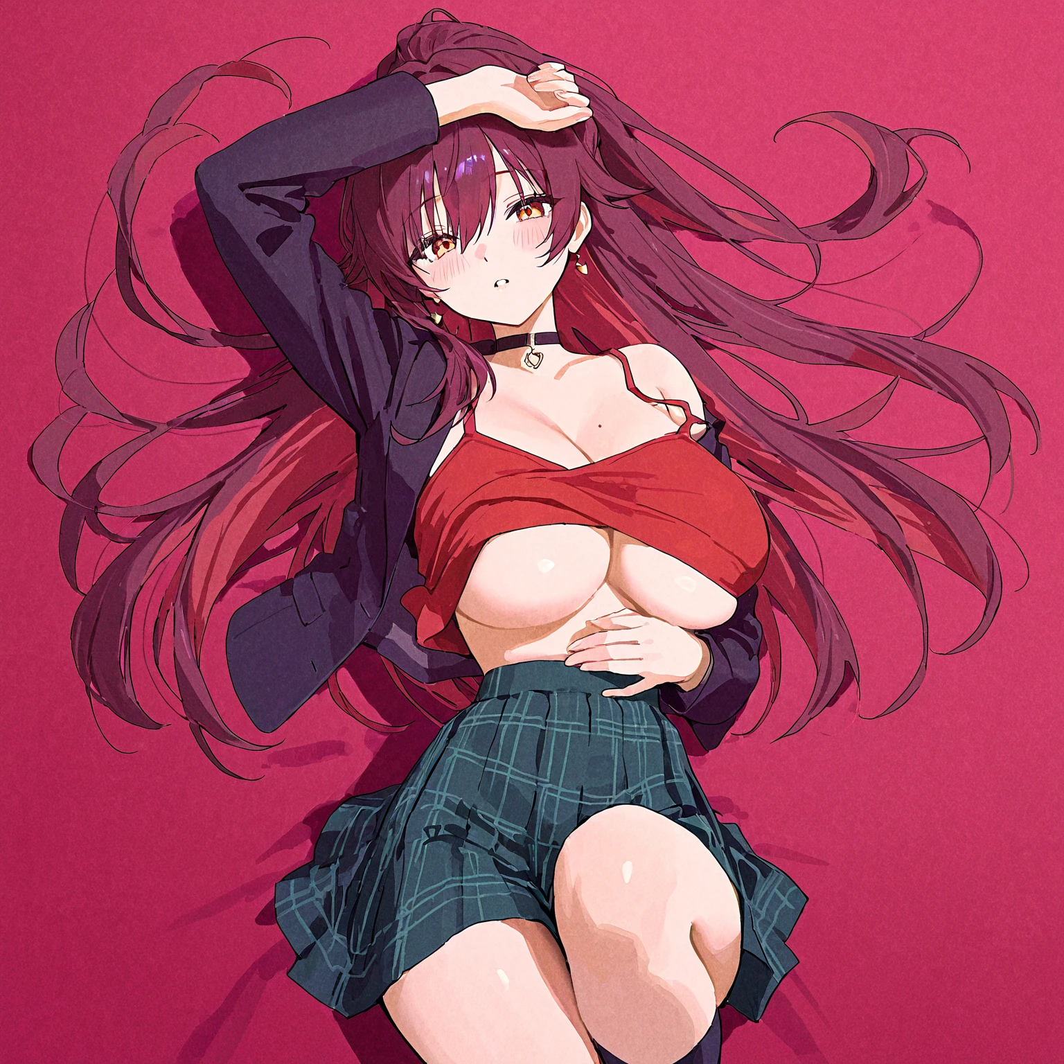 maple, Long Hair, Clenched hands, tie, blush, View your viewers, Red eyes, Blurred Background, smile, ponytail, Redhead, window, Jacket, One girl, Upper Body, Braiding, alone, black shirt, shirt, collared shirt, , blue tie,squat,Spread your legs,Spread your legs,From below,((Cotton panties with crotch)),(((Skirt flip, I can see your panties))),((Cotton panties with crotch)),(((Skirt flip, I can see your panties))),Embarrassing,blush,Alone,(( Masturbating by touching the vagina with your fingers)),(( Masturbating by touching the vagina with your fingers)),(( Masturbating by touching the vagina with your fingers)),(( Masturbating by touching the vagina with your fingers)),(( Masturbating by touching the vagina with your fingers)),(( Masturbating by touching the vagina with your fingers)),