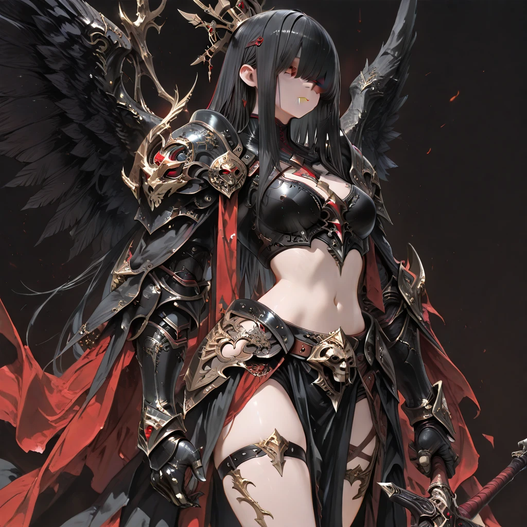 rough background、red valkyrie