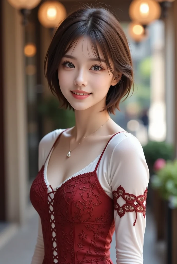(masterpiece, best quality:1.2), (highres, abstract:1.1), ultra detail, 1girl, cute pose, camisole, off shoulder, parted lips, smile, blush