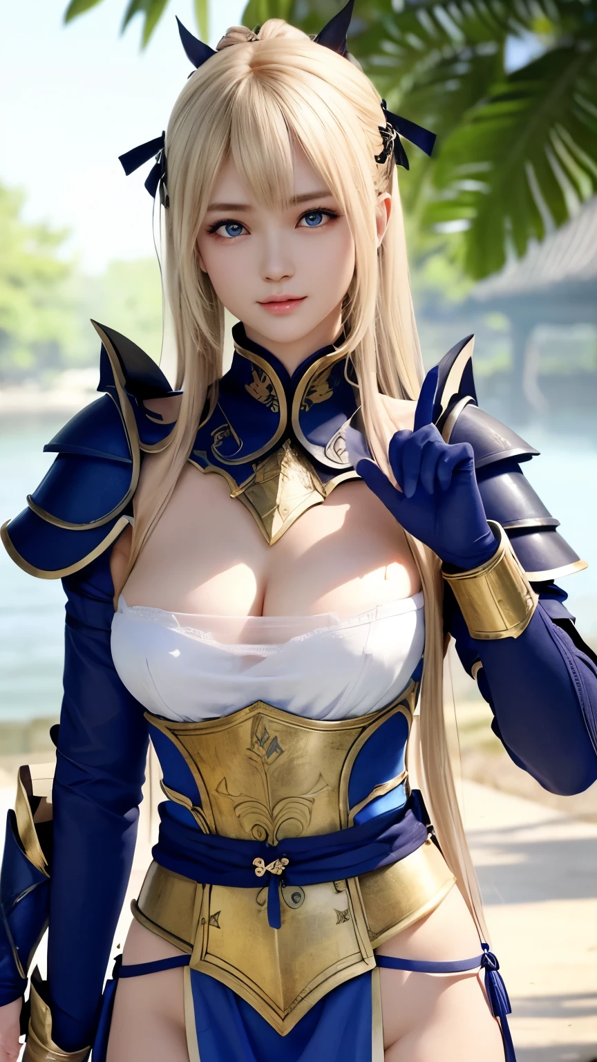 artoria pendragon de fate stay night. Ojos verdes. Cabello rubio. Cuerpo delgado y perfecto. Desnuda.