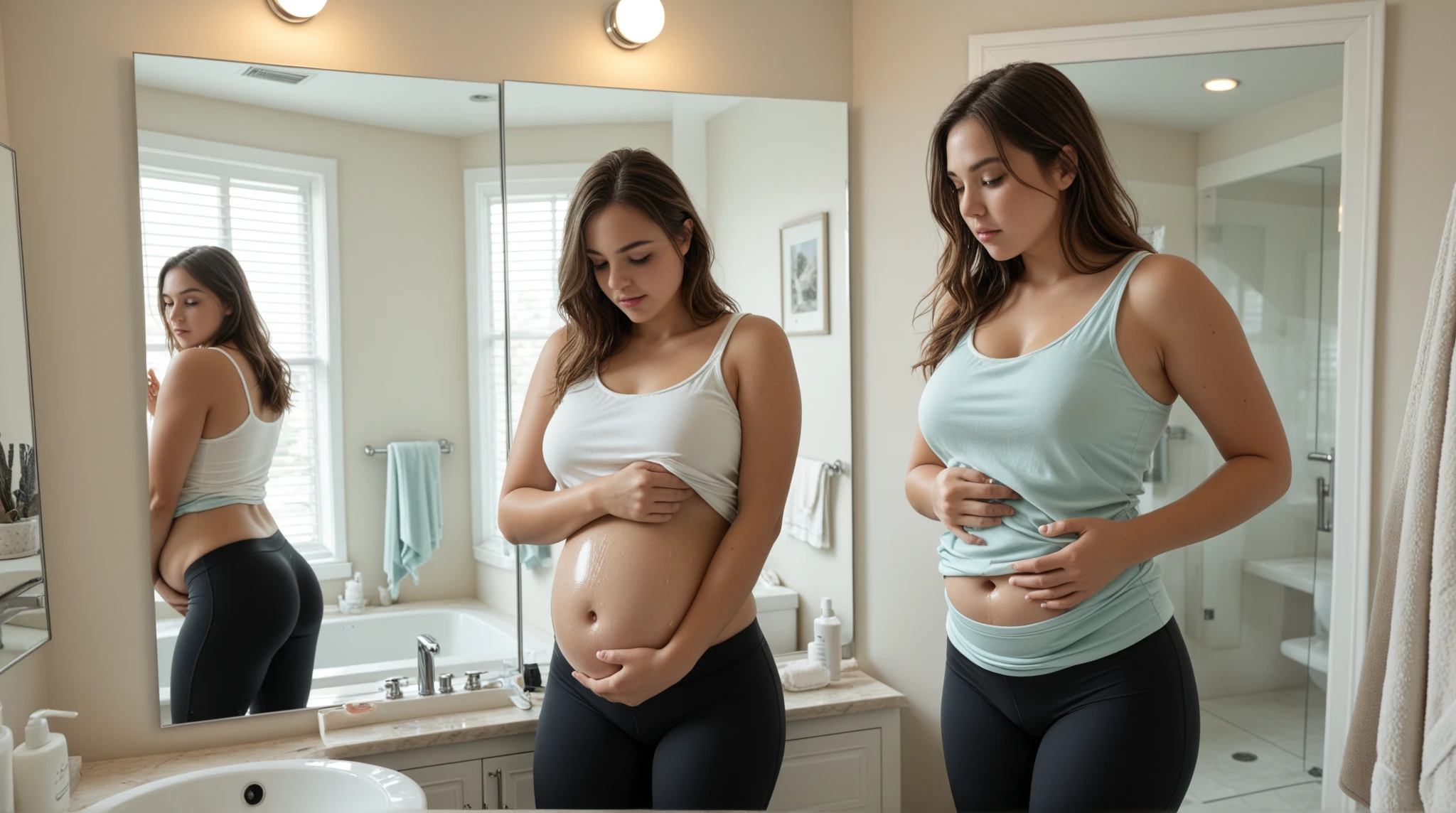 pregnant woman being punched