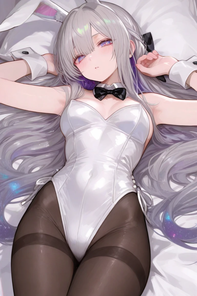 (masterpiece),(Highest quality),(Very detailed),(Best illustrations),(Best Shadow),(Absurd),(Detailed Background),(so beautiful), 16K,(Very detailed),(Best illustrations), 8K,(Absurd),(Detailed Background),(so beautiful)just, (Processing wool), Perfect Anatomy, One Girl, alone, , , Grey Hair, Purple eyes, Blunt bangs, , (psychedelic), psychedelic art style, , One Girl, alone, Big Breasts, Long Hair, , , , empty eyes, blank eyes, , , , Heart-shaped pupils, , shiny skin, Wet, , , , , The pupils constrict, , , Sexual climax, Open your mouth carelessly, , , , saliva trail , , night , , pink neon, , , hallucination, , Mysterious glow, orgasm, ahegao, (rolling eyes), cross-eyed, , , , Arched back, , , , , Dead, Expressionless, arms behind head, Extremely detailed and realistic reproduction, Showcasing professional craftsmanship, ((Very cute face)), curvy