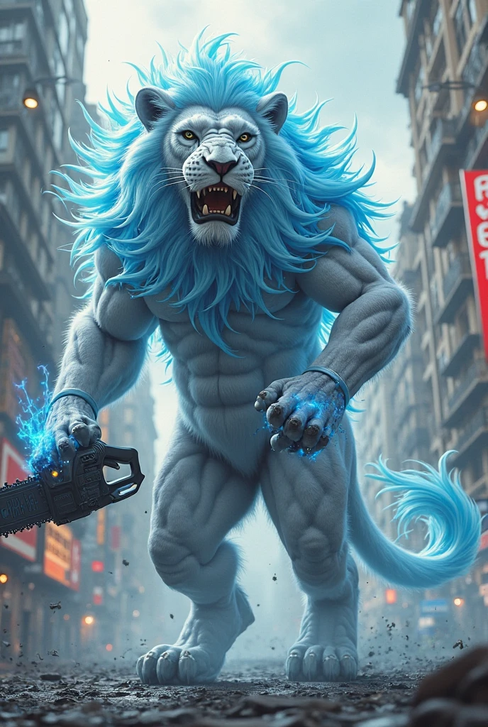 Chimera、Completely naked、A composition that captures the whole body、Black Legs、Black hairy legs、Very large black underwear、Green snake tail、緑色のSnake's head、Snake's head、Tiger Arm、Black wolf-like body、Snake's head、the mane of a lion、Black wolf body、Tiger-like pattern、Angry lion face、Tiger arm、Tail scales、Very huge muscles、Very beautiful abs、paw pads on soles of feet、sharp claws on feet、White teeth、Golden Eyes、Night Factory Background、Composition looking up from below