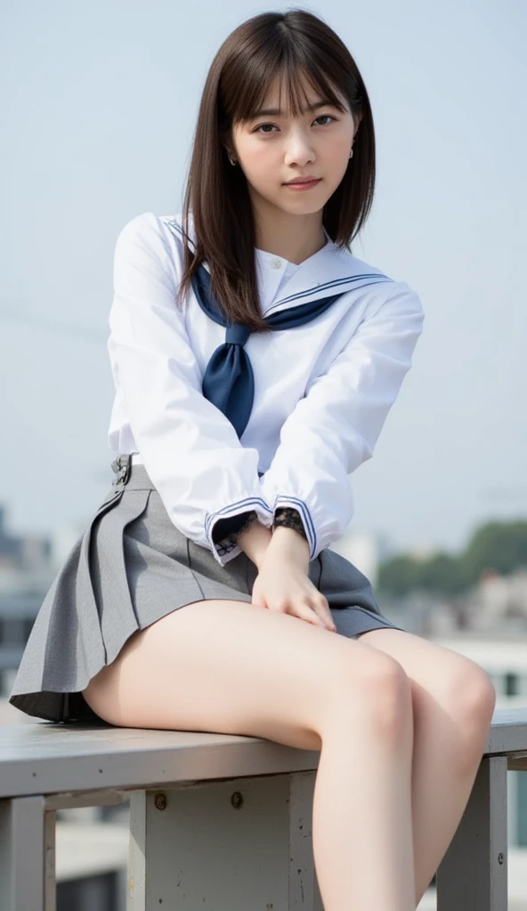 ((masterpiece)), (16K resolution),(RAW photo),(highest quality:1.5), (ultra high resolution:1.6), single lens reflex digital camera,extremely sharp focus,Completely naked,
(Photorealistic),Image clarification,(13 year old cute girl), baby face, Round face and small face,(nsfw:1.3),Very detailed high-level Japanese beautiful girl,highly detailed face,perfect anatomy,(Very seductive appearance),(Moist and shining eyes), squatting,
(spread legs:1.1),(open legs wide:1.1),
(up skirt:1.3),(panty lift:1.2),(show off vagina:1.4),real human skin, (Angle from the front), short skirt, Japanese high school girl uniform, sailor suit, whole body,embarrassed,looking at the viewer,(Random hairstyle :1.2),field,Grassland,Open your arms.Flip up a miniskirt