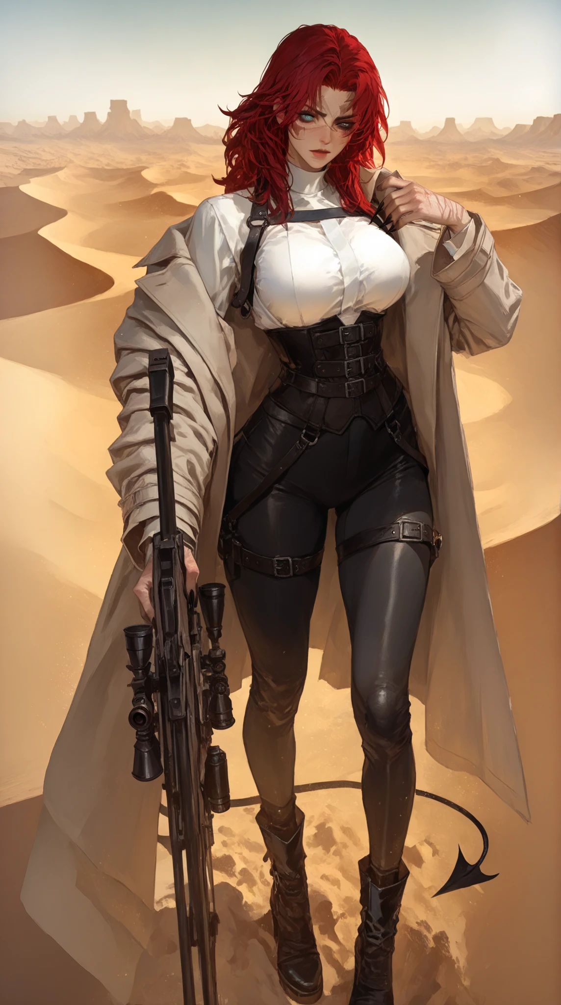 (One Woman),(Best image quality, 8k, masterpiece:1.3), Anatomically correct, ((Brown hair bob cut:1.1)),(Swept-apart bangs,), (Cute eyes, Dark Eyes), (Mole under right eye), (thin),(Glowing Skin:1.1),(Pale skin:1.2),(Fantasyな雰囲気),(look up),Ultra-high resolution, Textured skin, Sparkle Effect, Fantasy,Bright Eyes,Slender,Large Breasts,

Black Riders Jacket,Black Mini Skirt,Black leather gloves,Black Leather Boots,Black tights,Leg belt,Leg Ring,

Red sports bra,Red panties,Cleavage,Panty shot,

Harleyダビッドソン, Desert Landscape, Rocky Mountain,Rough road,evening,Sunset, Biker gang, A defiant smile, sit,Big motorcycle,Harley,Stick your butt out,Accentuate your butt,return,