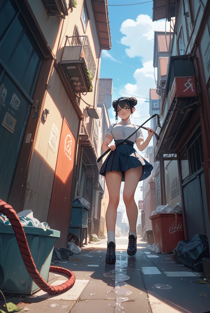 magenta tint、vibrant with colors、((tmasterpiece)))、(((quality)))、((ultra - detailed))、(Surreal)、(Very detailed CG illustration）、offcial art、CD cover、It will be、midsummer、The glorious 1980s、1 Sister，Cool beauty、pretty eyes、Superskirt、butt lift，perfect angle、Perfectcomposition、(natta，stairways，SakuraNS樹欉，SakuraNS，​​Yunxia，Corner store，fanciful_A WORLD)，