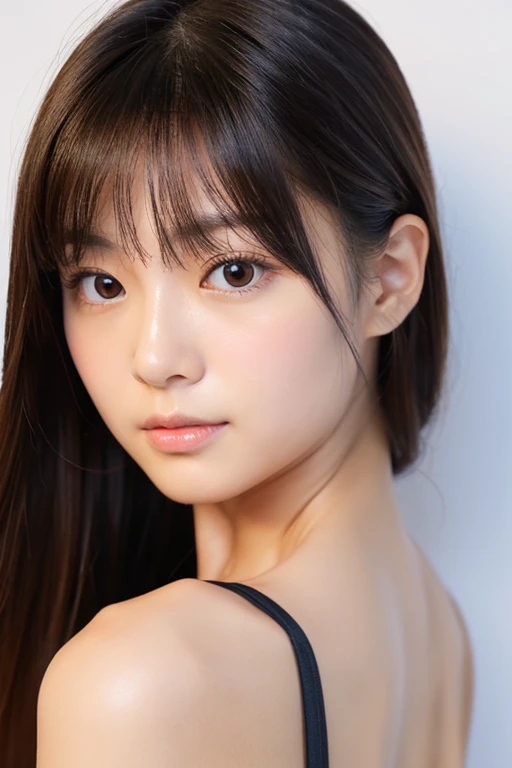 a photo portrait of aika-sawaguchi, NSFW, Upper Body, A gentle smile