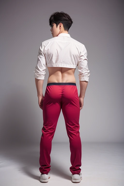 Justin Bieber perfect Ballet dancers in tight white tights, Muscular legs , Perfect ass, Back view, perfect round buttocks, muscular young man, large bulge, protruding codpiece, Nineteen year old boys, teenager, Libido boy, Female physiognomy, ((boy,male gender))), ((good anatomy,accurate body proportions,detailed shota body for young boy, perfect anatomy))), serious and thoughtful man,(nsfw),cute,(red tights),(( red panties Convex sensual wet crotch, large mound)),(tiny bulge on panties),(((intricate outfit,intricate clothes))), (extremely detailed CG unity 8k wallpaper),(intricate),(masterpiece),(best qualityq), Rear view, from the back
