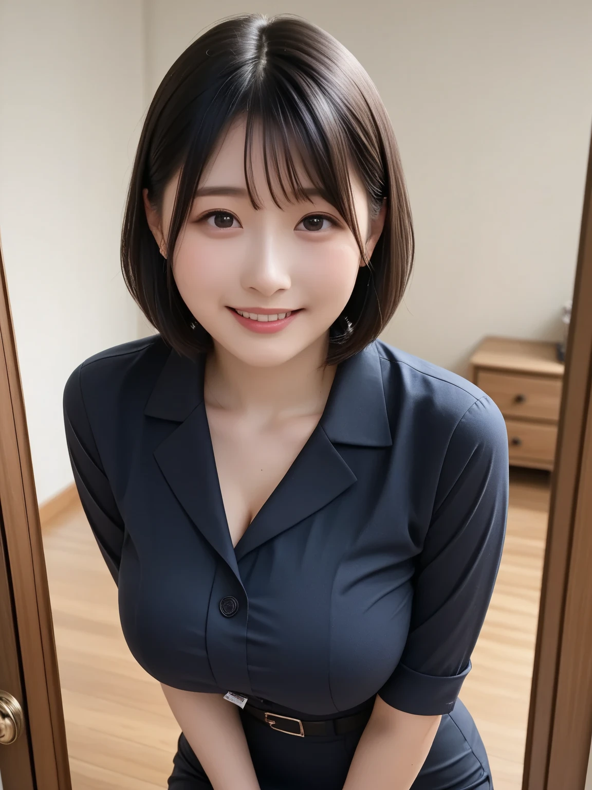 20-year-old Japanese professional woman with short hair, sexy and capable --auto