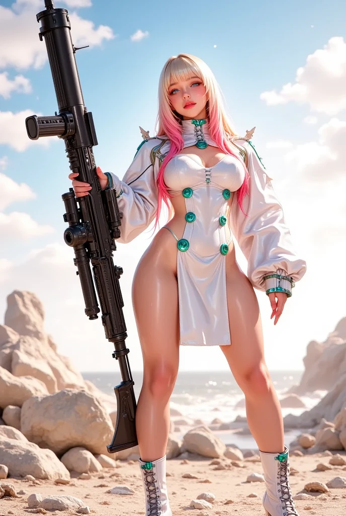 ((Barbarella)), 2 girls, cute 18-year-old girls in twin tails, ((perfect female body)) multiple rainbow colored hair, perfect detailed blue eyes, happy, Ukrainian, , pale skin, wearing a green metallic color bikini, pantyhose, panties, post apocalyptic background, bleak barren desert, photo realistic, cute redhead woman in twin tails, multiple rainbow colored hair, sky-blue eyes, happy, Ukrainian, , pale skin, wearing a green metallic color bikini, post apocalyptic background, bleak barren desert, photo realistic woman.