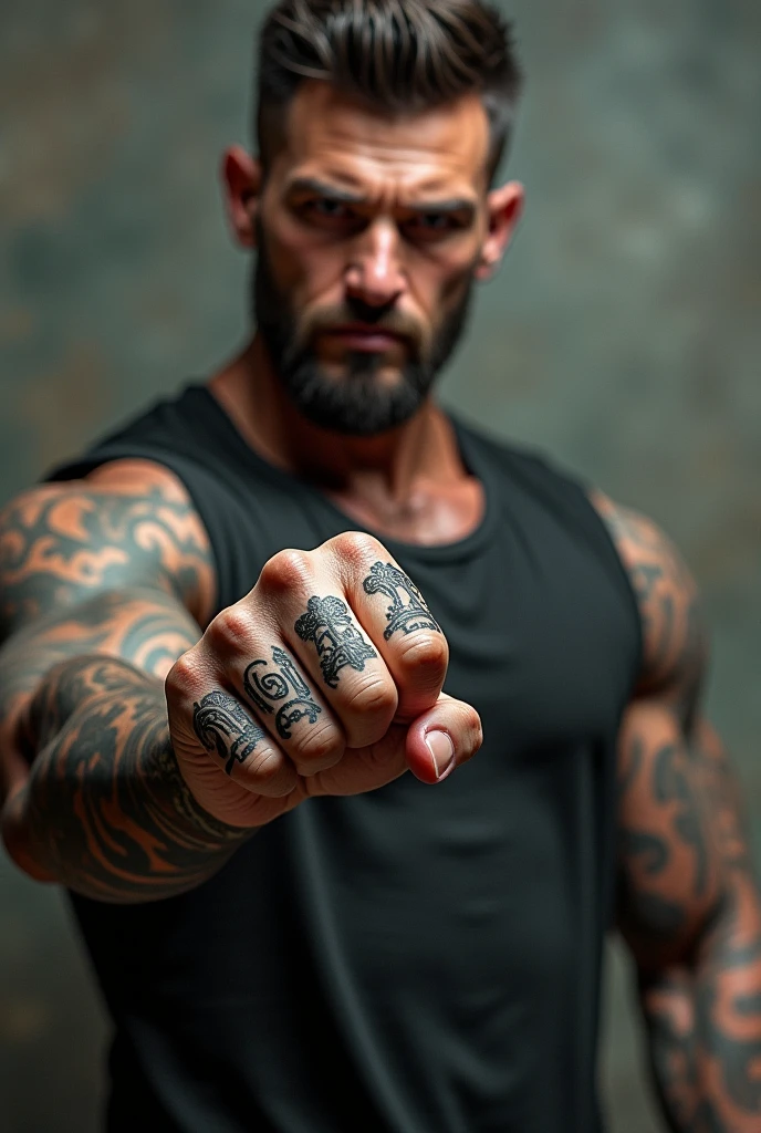 It generates a young man, very handsome and with perfect features, he has scars on his body, piercings in his ears, shoulder button and breasts, he has a black balaclava on his head that covers his entire face except his eyes and mouth, and very thick chains. on his silver neck, some chains on his hands and a, he is shirtless, his body is very hairy, he has tattoos on parts of his body, he is muscular and very sweaty, his hands are held with handcuffs, he is only wearing boxers gray color, a very large lump is very noticeable, and he is in the background in a prison, with some metal bars in front of him