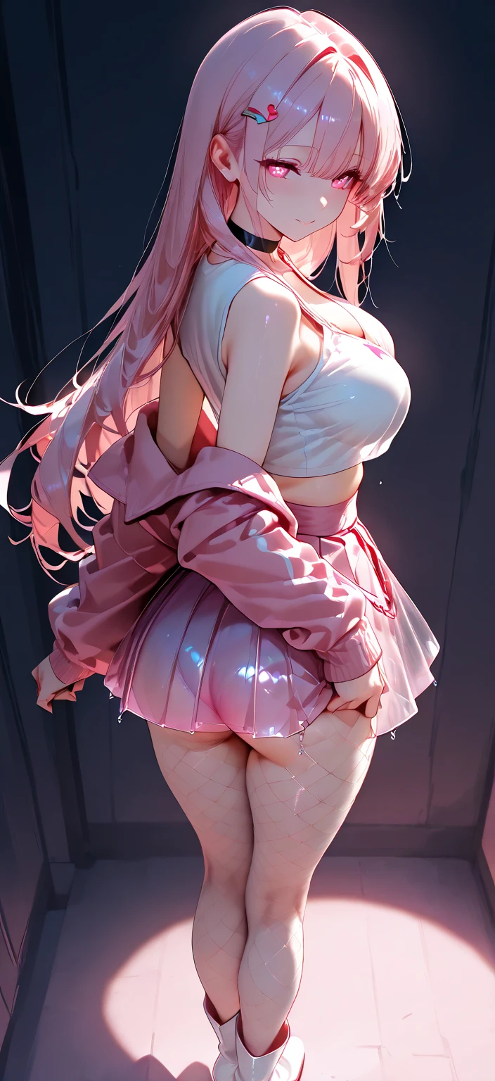 Bloomers are perfect butt fitness on the back、Thong mark and tight cameltoe 、Very cute face、Small breasts、Nipple details、Cute smile