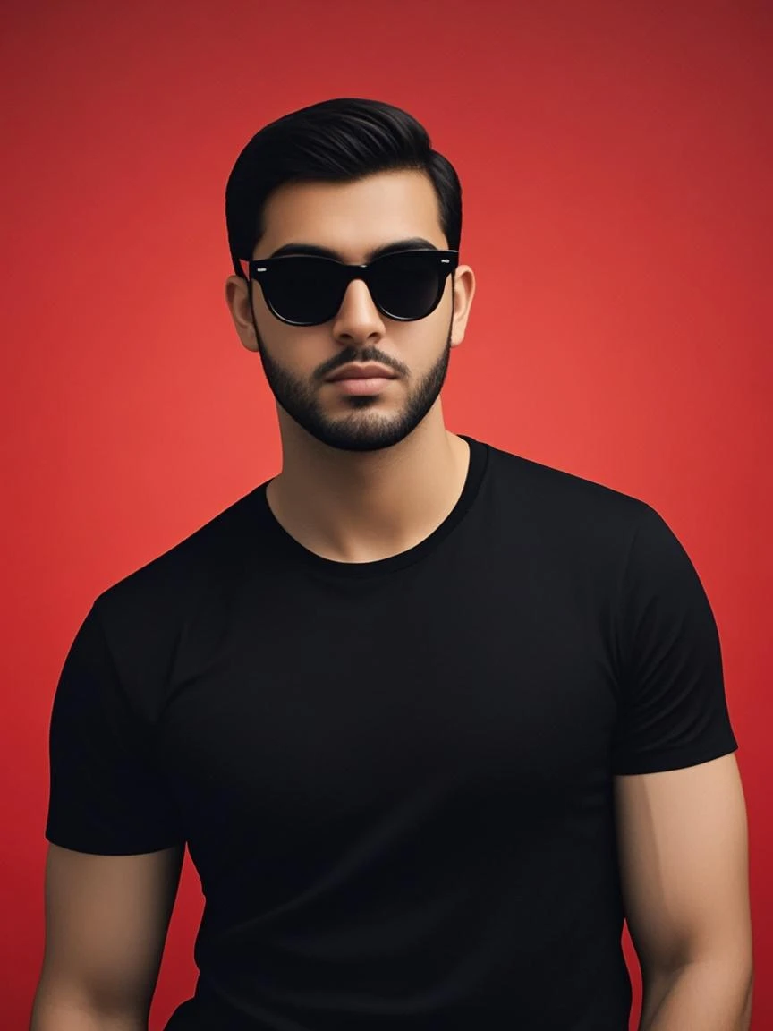 Fantasic , futuristic Background , 8k realistic Face , decent hair cut , luxury watch and sunglass & shoes , bright face tune