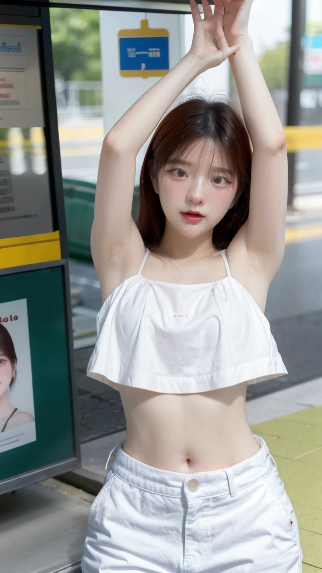 Highest quality、Best image quality、8k、masterpiece、Clear photos、Ultra-high resolution、pretty girl、Walking in a big city、building、Wearing a wet pink mini dress:1.8、Wear wet clothes:1.8、Wear tight clothes:1.8、(Soaking wet:1.2)、((Unbutton your pink dress.)、(Please open the front of the mini dress))、very good、(mini skirt、((自分でSkirt Lift)、Skirt Lift))、Skirt Lift、(Wearing white panties:1.4、I can see your white panties)、pretty girl:1.6、Baby Face、Round eyes、thin eyebrows、Big and ample breasts、thin、Big Breasts、thinウエスト、Very short hair、Whole Body Ezbian