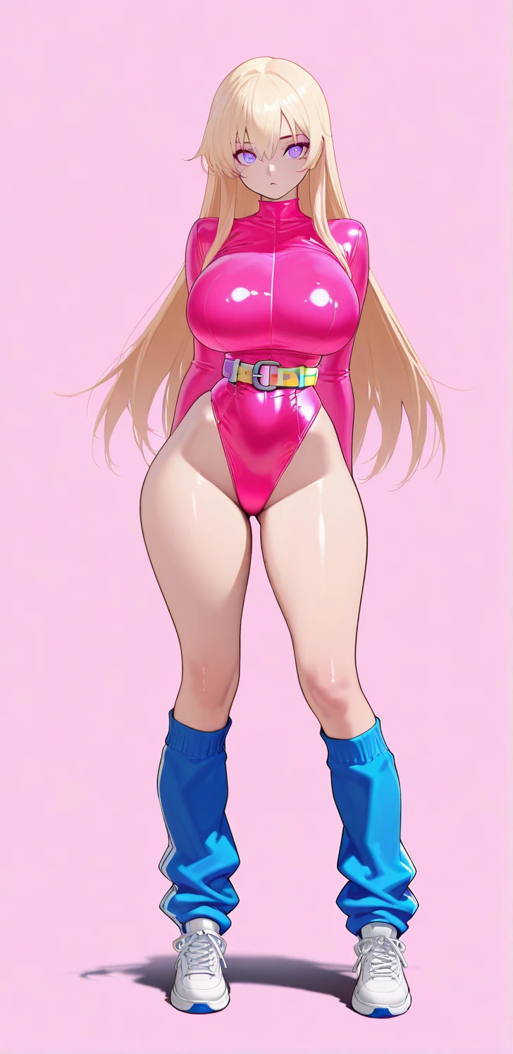 1girl, princess peach, solo, long hair, yellow hair, blue eyes, (sexual vice police, bdsm pplice uniform, bondage), looking at viewer, (street background, onlookers), closed mouth, ribbon, hair ribbon, small breast, full body, sexy legs in tight boots, stockings, high heels, seductive, lace lingerie, flirting, offering her body, shameless, wet pussy, pussy juices, ((Lust)), nsfw, (Standing on your doorstep)