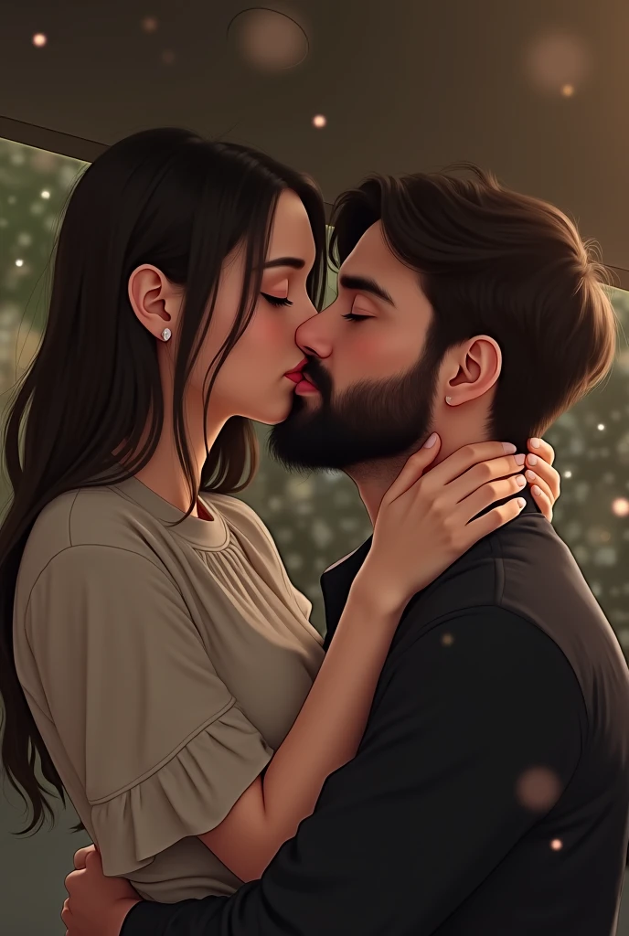 official art, unity 8k wallpaper, ultra detailed, beautiful and aesthetic, High quality, beautiful, masterpiece, best quality, a male muscular warrior arm veins, kissing a princess, (kissing), hugging, romantic, love, fantasy, castle