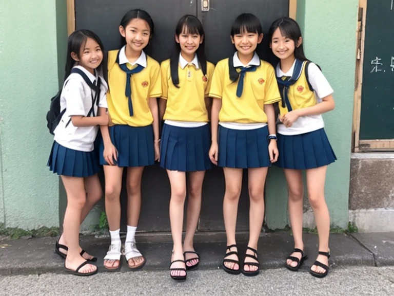 front、Cute Girls、Primary school students、whole body、From head to toe、Only one person