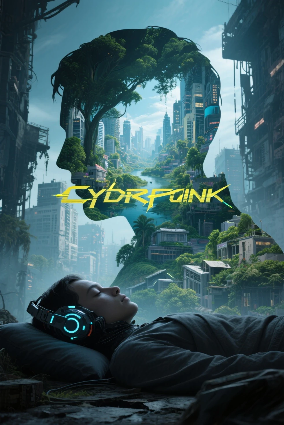 Cybernetic Revolutionaries, european male, magazine cover, poster art , Lovecraftian horror tattoos, bold huge text, matted design layout, strong, bold inking techniques, chromatic