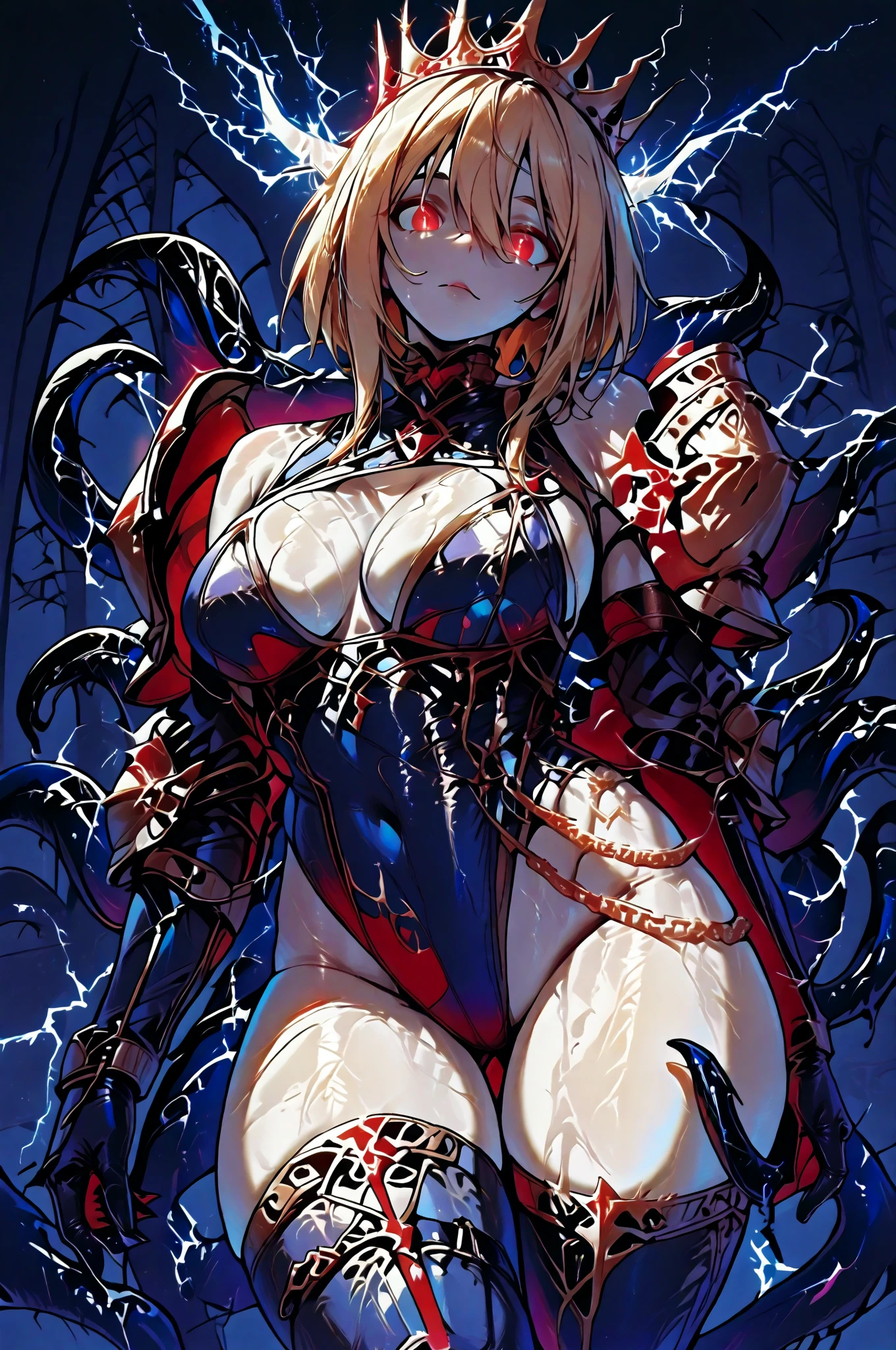 a beautiful woman,(carnage:1.9),(Many tentacles wrap around the body:1.8),(tentacles:1.2),Perfect facial features,s the perfect face,delicated face,beautidful eyes,Elaborate Eyeinely quality eyes,Raised sexy,enchanted,stunner,goddes,完美的big breasts body,Tall,big breasts body,Plump,Plump臀部,Slender legs,Slim waist,匀称的big breasts body,富有肌肉的big breasts body,(Symbiotes cover the entire body:1.5),Scarlet all over,Sharp teeth,(Mouth open:1.5),(Stick out your long tongue:1.4),Fine hands,perfect hand,Sharp claws,High ponytail,Red eyeackdrop,street corner,In the daytime,废墟,The flames burned,abandoned cars,Dilapidated building,blue-sky,baiyun,Perfect quality,perfect painting,of works,truly a masterpiece,Highest high resolution,Just the right lighting,perfect detail