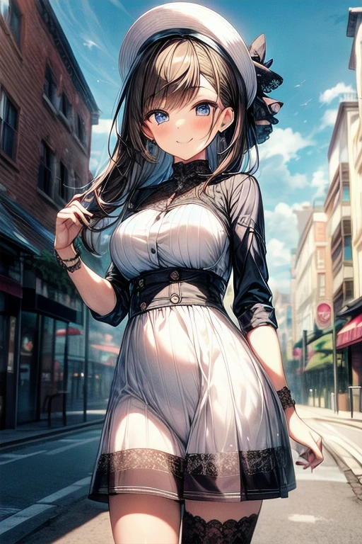 Chizuru Ichinose, leggings ,tank topSTANDING ViEW from below