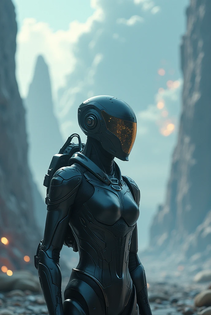 sexy blond Samus Aran from Metroid wearing blue suit with high platforms standing on a floor of a cave near ((grey humanoid monster)) hiding behind a rock and looking at her,
interior of alien cave in Hans Ruedi Giger style,
beautiful face,perfect face,
single girl,nova<lora:Nova-000003:0.6>,red Astronaut helmet,[(holding Laser Gun,lightsaber on another hand)],upper body,
copeseethemald style,glossy,thepit bimbo,
realistic, professional, limited palette,high contrast,amazing detail,dynamic lights,
hyperrealism, masterpiece, best quality, HDR, viewpoint, highest quality, sharp focus, digital art render, 8k